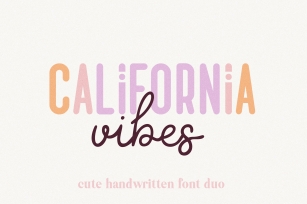 California Vibes Duo Font Download