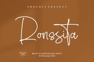 Ronssita Monoline Font Font Download