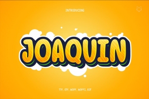 Joaquin Bubbly Typeface Font Download