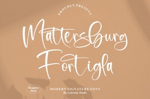 Mattersburg Fortigla Signature Font Font Download