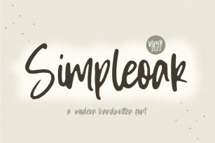 Simpleoak Modern Handwritten Font Font Download