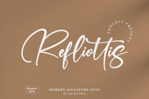 Refliottis Signature Font Font Download