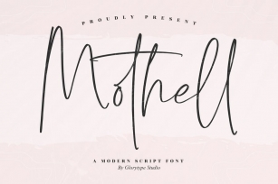 Mothell Script Font Font Download