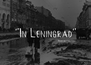 In Leningrad Font Download