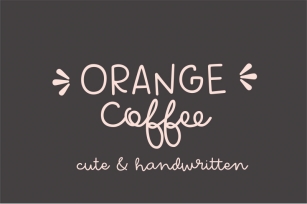 Orange Coffee Font Download