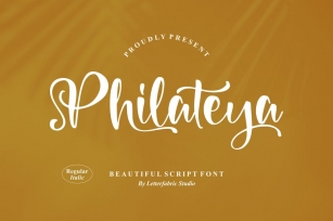 Philateya Script Font Font Download