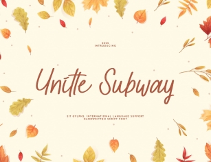 Unitte Subway Script Handwritten Font Download