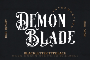 Demon Blade Font Download