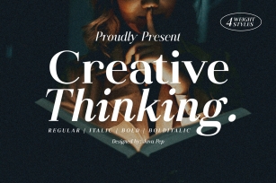 Creative Thinking / Elegant family Font Download