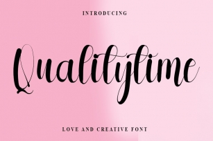 Qualitytime Font Download