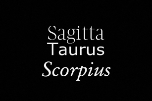Sagitaurus Font Download