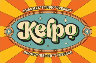 Kelpo - Groovy Retro Typeface Font Download