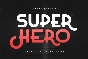 Super Hero - Unique Display Font Font Download