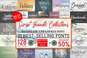 Script Bundle Collections- Handmade Font Download