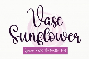 Vase Sunflower Font Download