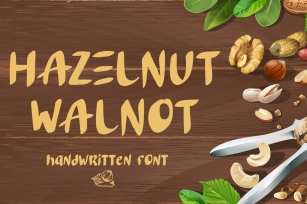 Hazelnut Walnot Font Download