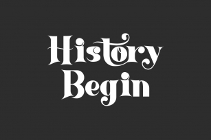 History Begin Font Download