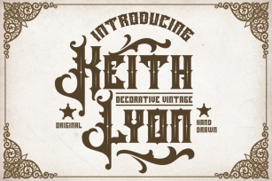 Keith Lyon Font Download