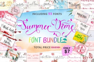 Summer Time Bundle Font Download