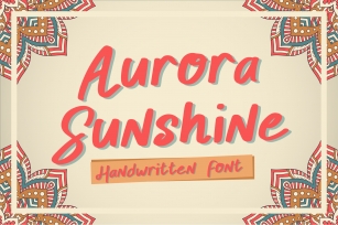 Aurora Sunshine Font Download
