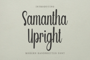 Samantha Upright Font Download