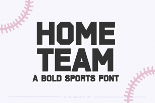 HOME TEAM Bold Block Sports Font Download
