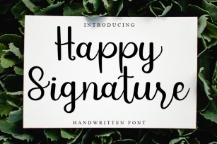 Happy Signature Font Download