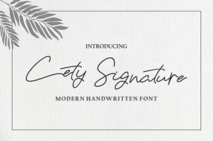 Cety Signature Font Font Download