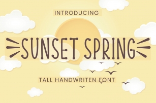 Sunset Spring Font Download