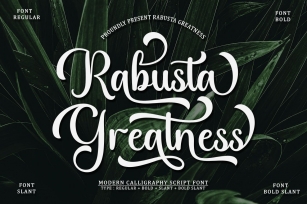 Rabusta Greatness Font Download