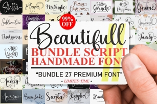 beautifull bundle script handmade Font Download