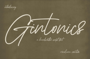 Gintonics Font Download