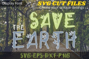Save the Earth, Plant Font Download