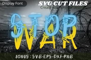 Stop War font, Barb font, War font Font Download