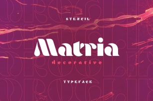 Matria Stencil Font Download