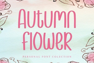 Autumn Flower Font Download