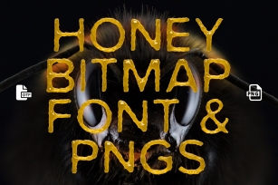 Ms Honey Bitmap  PNGs Font Download