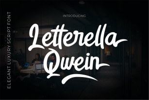 Letterella Qwein Luxury Script Font Download