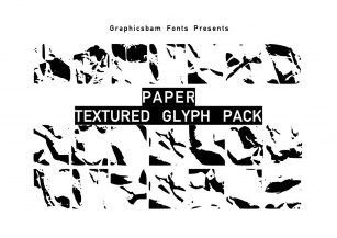 Paper Textured Glyphs Font Download