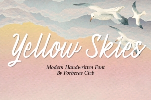 Yellow Skies Font Download
