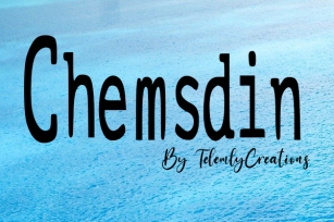 ChemsDin Font Download