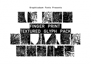 Finger Prints Glyph Font Font Download