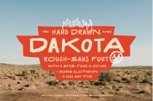 Dakota Rough Sans + Bonus Font Download