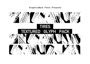 Tires Textured Glyphs Font Download