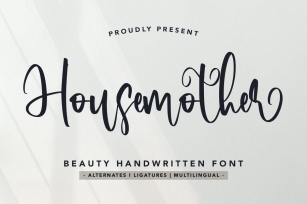 Housemother - Beauty Handwritten Font Font Download