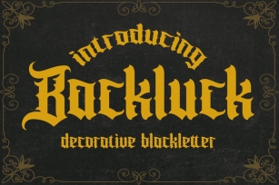 Backluck Font Download