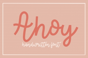 Ahoy Handwritten Script Font Download