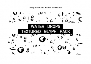 Water Droplet Glyphs Font Download