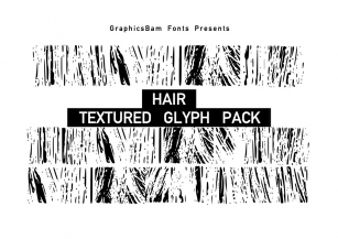 Hair Textured Glyphs Font Download