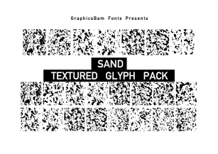 Sand Textured Glyphs Font Download